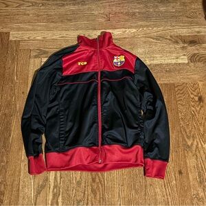 FC Barcelona Track Jacket Men’s M Black Red‎ Força Barça FCB